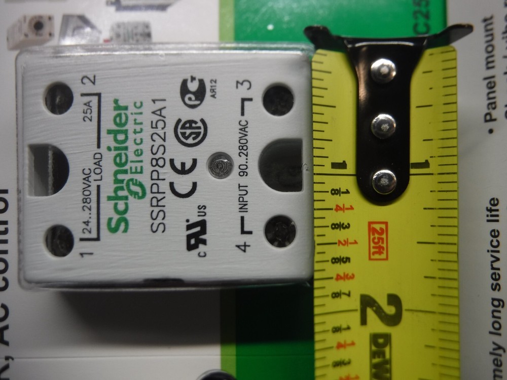 Schneider Electric SSRPTPAC25 25A Panel Mount SSR AC Control