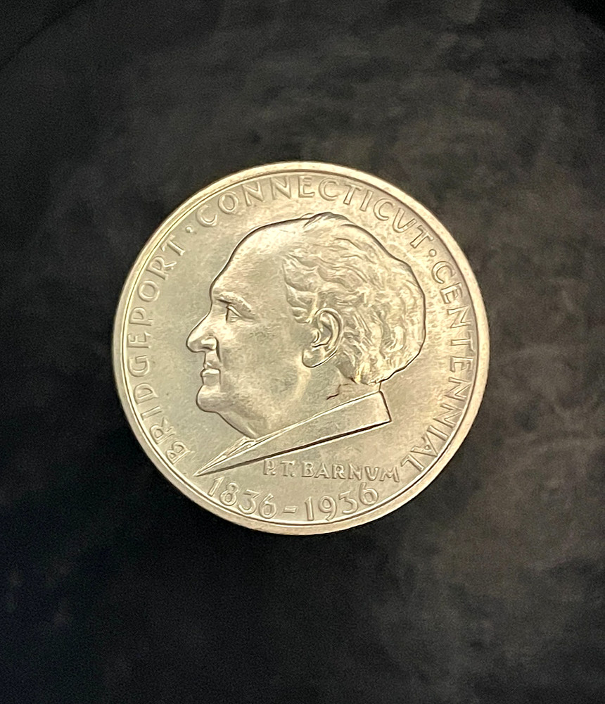 1936 Uncirculated Bridgeport Commemorative SILVER Half Dollar-Absolute GEM!