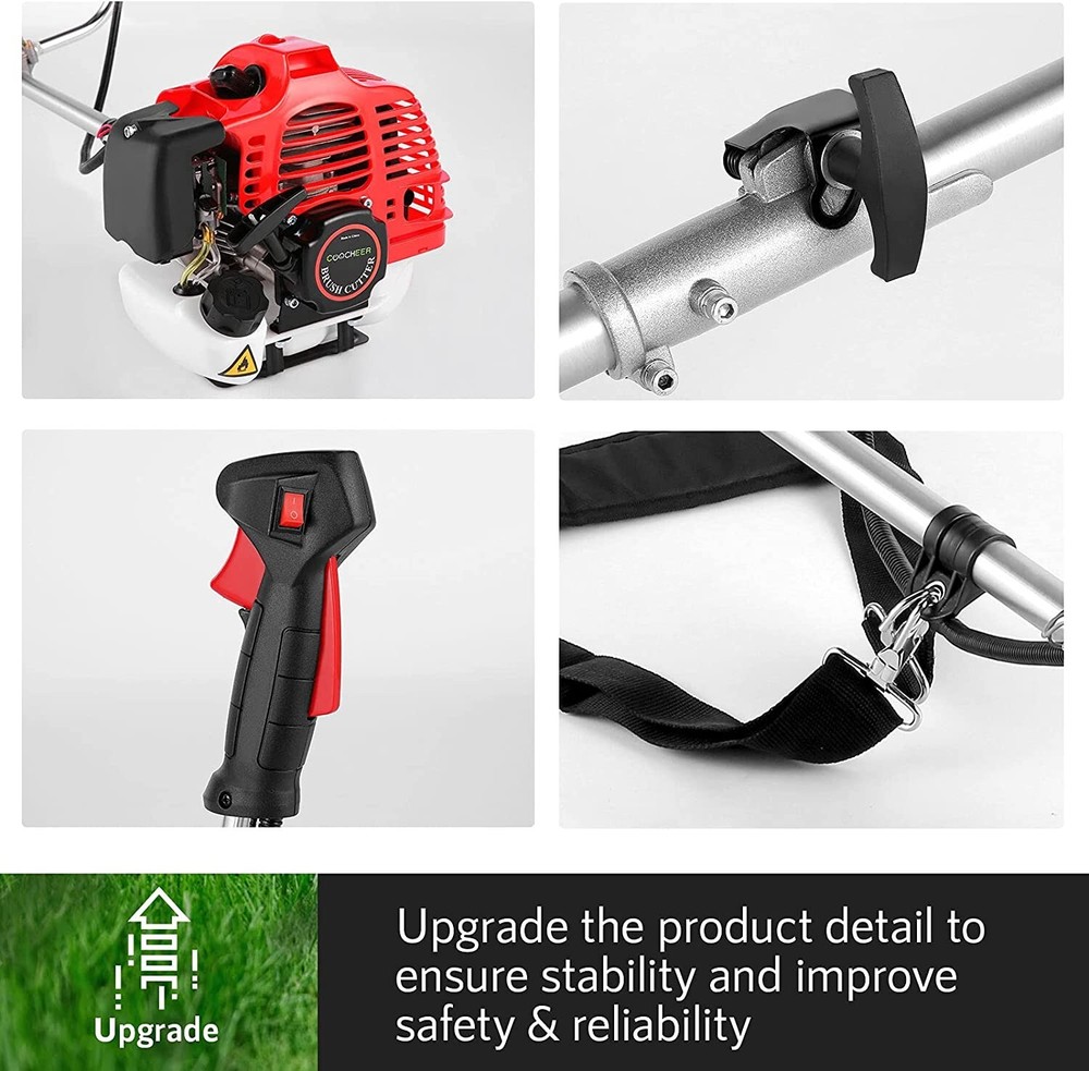 58CC Cordless Weed Eater Wacker Gas Powered 2-Cycle 4 in 1 String Grass Trimmer