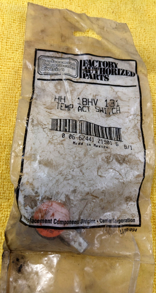 Carrier HH 18HV 131 Temp Act Switch