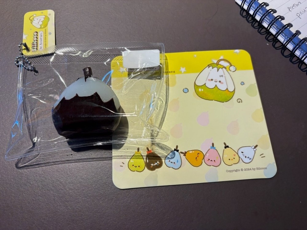 Adorable Silicoco Black Pear - First Anniversary Squish