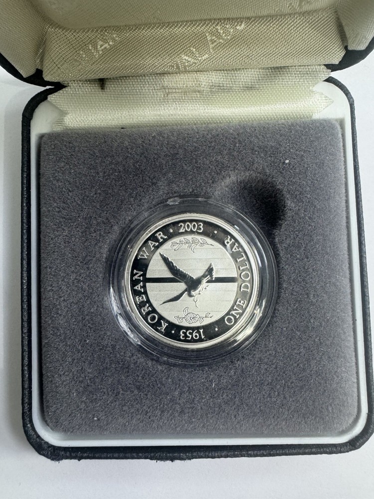 2003 Australia $1 Korean War Commemorative Silver Dollar