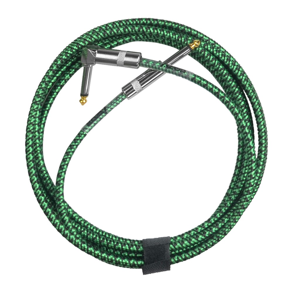 Guitar Audio Cable 10ft Braided Cable Guitar Connector 6.35 Shielded Audio Cable