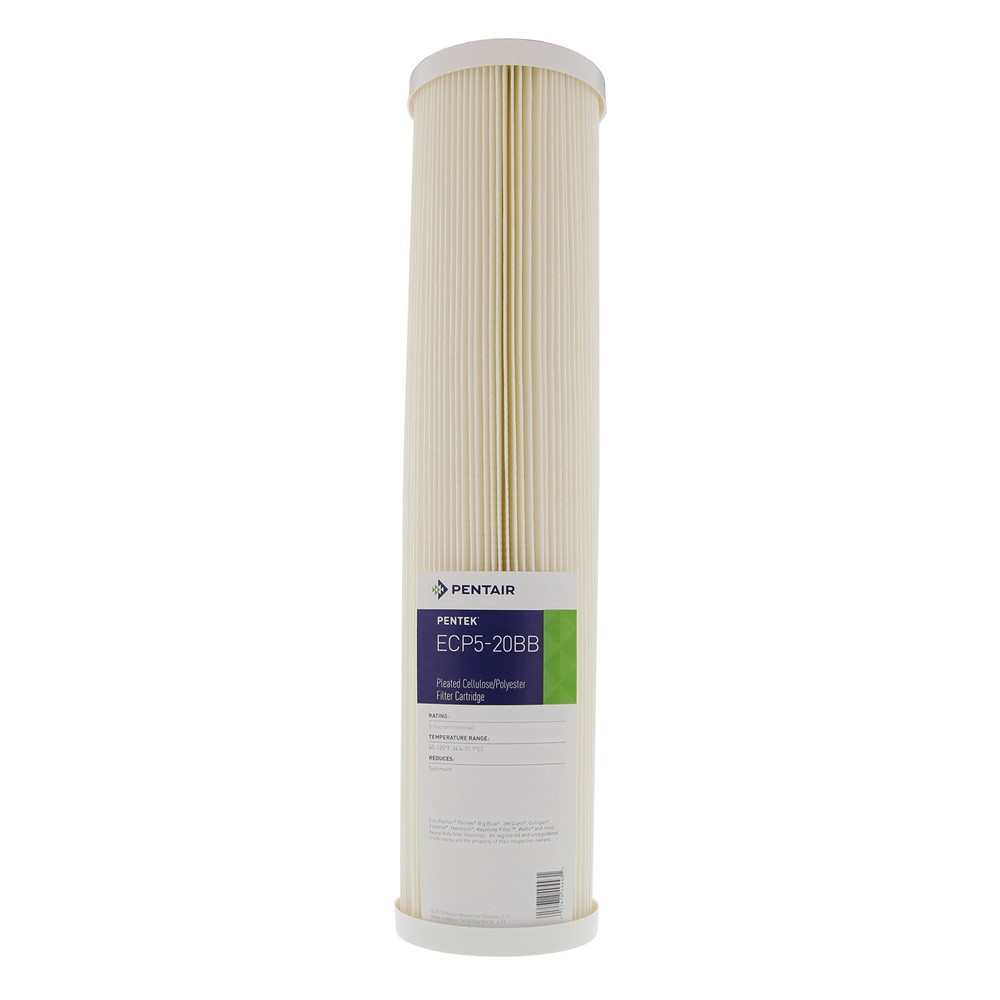 Pentek ECP5-20BB 5 Micron Whole House 20 x 4.5 Inch Pleated Sediment Filter