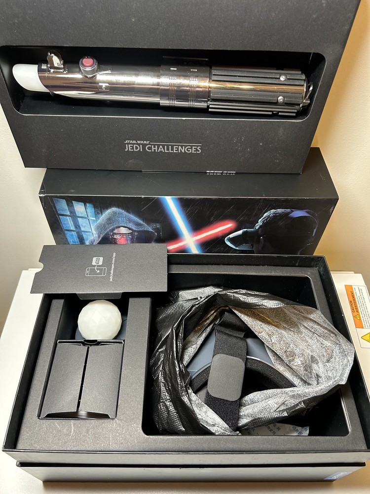 Star Wars Jedi Challenges AR Headset w/ Lightsaber Controller