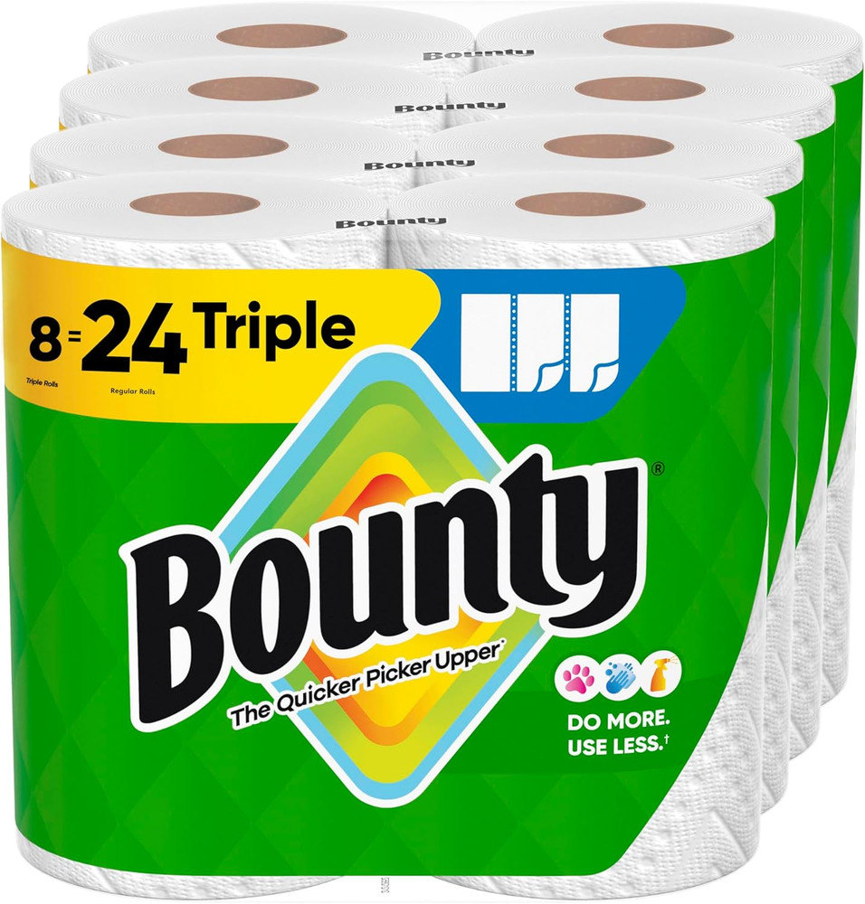 Select-A-Size Paper Towels, White, 8 Triple Rolls = 24 Regular Roll