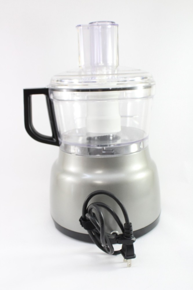 KitchenAid KFP0711CU 7-Cup Food Processor Silver w/ Extra Blade Refurnished