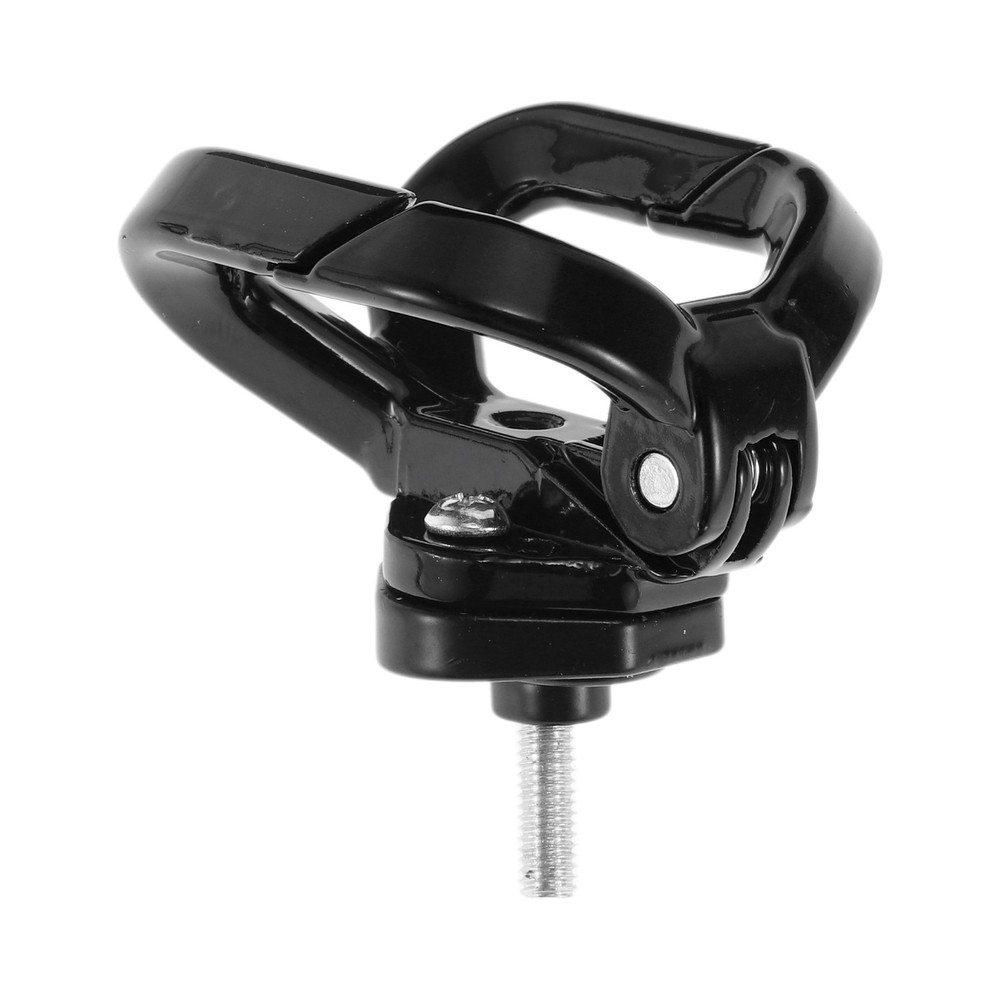 Double Butterfly Hook Open-Closed For Motorcycle 1pc Black