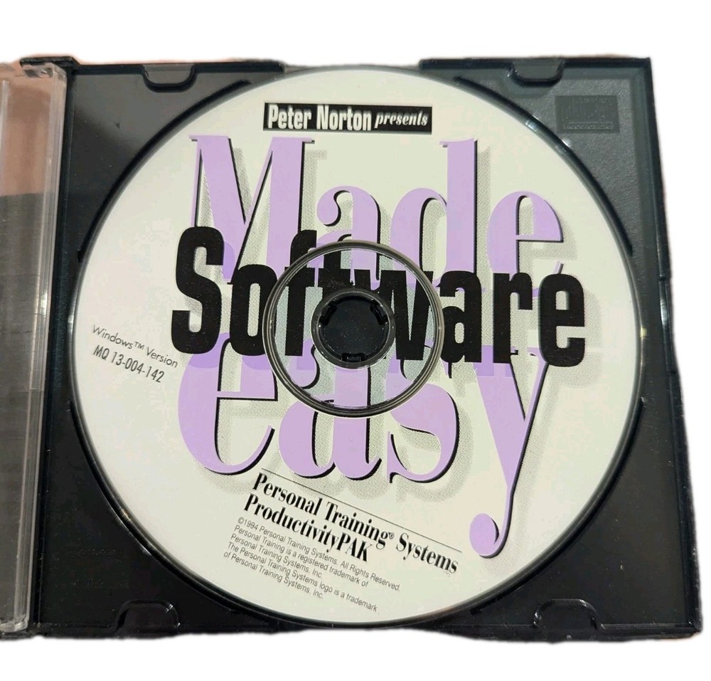 Peter Norton Present Software Made Easy Personal Training System Productivity