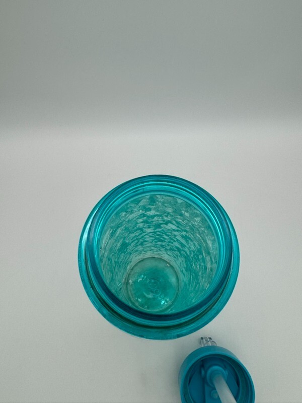 Glitter Freezer Bottle Light Green with Silver Stars