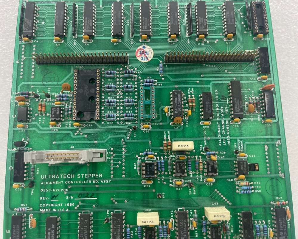 Ultratech Stepper 0553-626200 Rev. H Alignment Controller Board !!