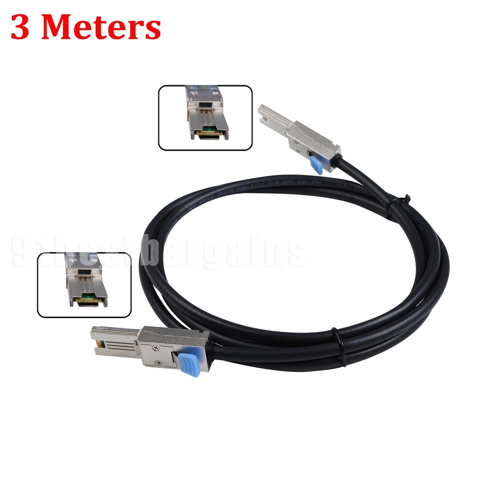 SFF-8088 Mini SAS 26Pin to SFF-8088 SAS 26Pin External Cable Disk Array Line 3M