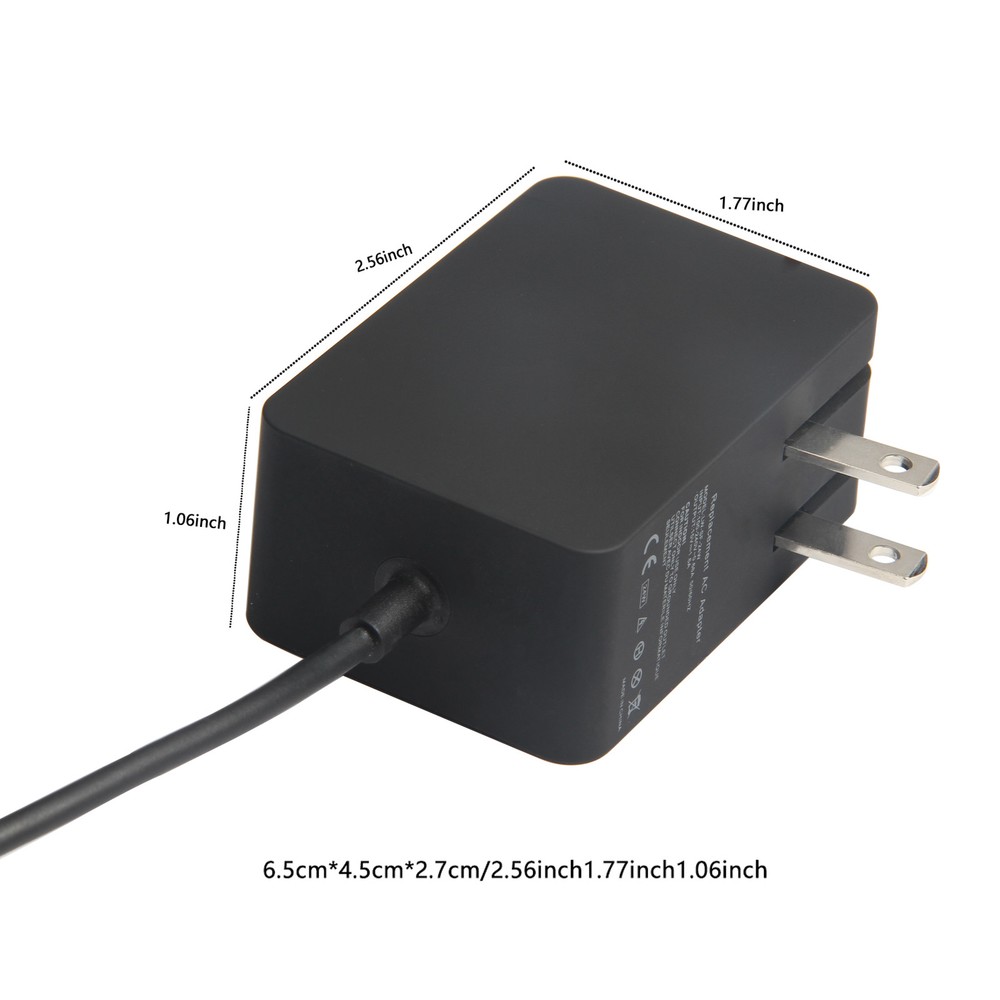 For Microsoft Surface 3 AC Adapter Charger 13W 5.2V 2.5A 1623