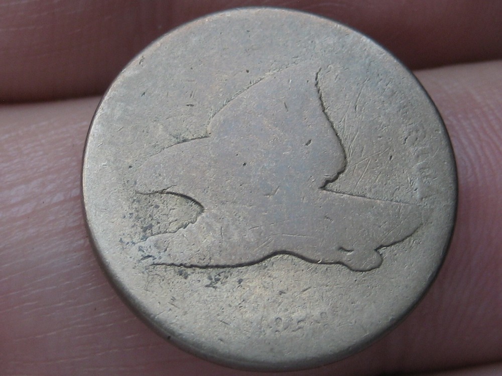 1858 Flying Eagle Penny One Cent- Small Letters, Lowball, PO1 Candidate?