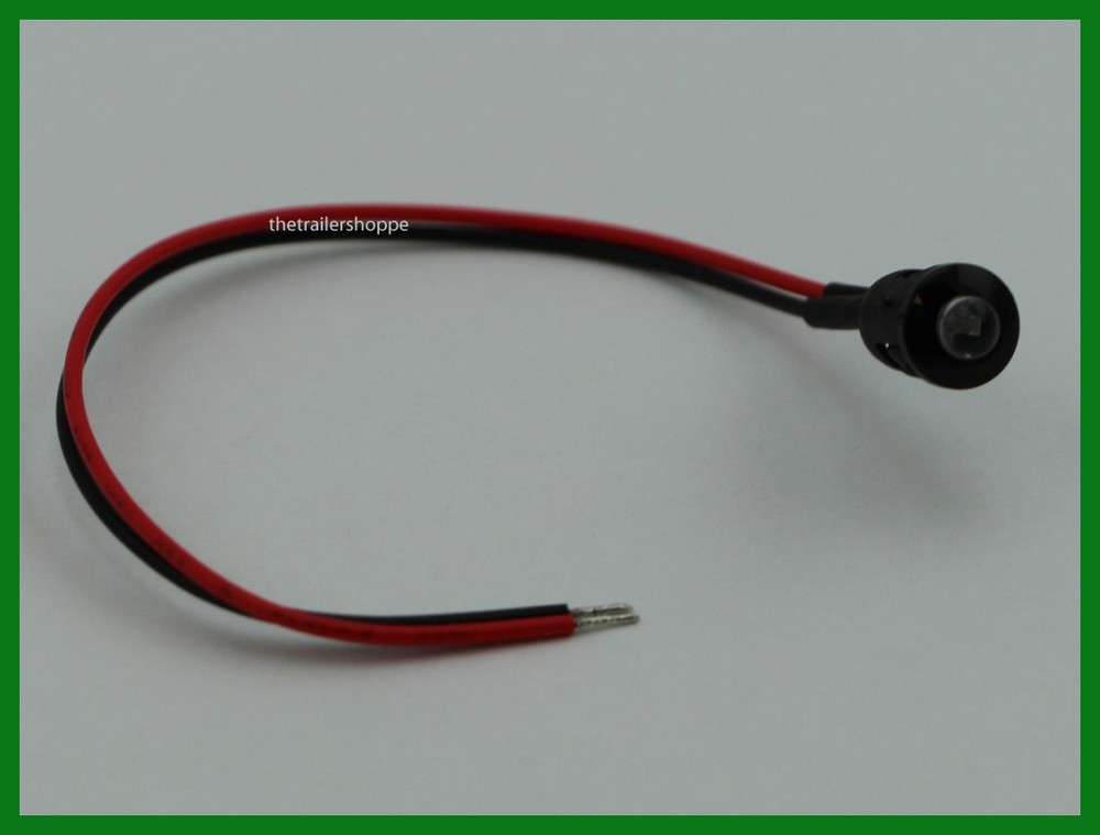 UPI 1 Blue LED Snap-In Indicator Dash Light with 7" Wires #6518B