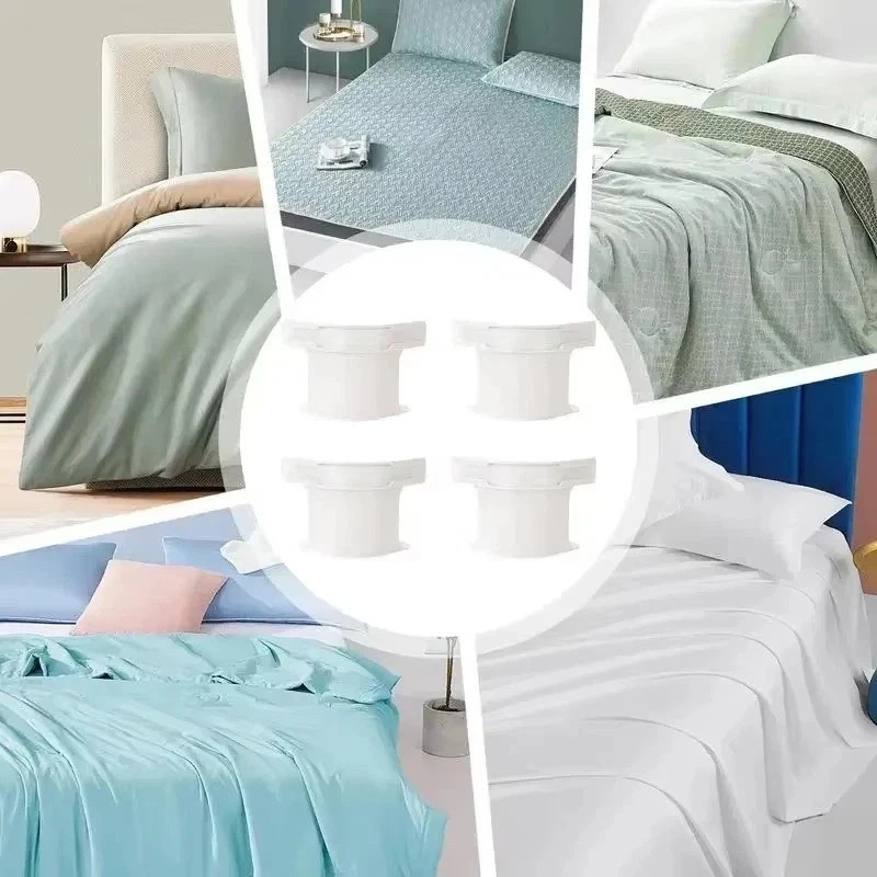 4PCS Heavy Duty Bed Sheet Corner Clips Grippers Straps Keep Sheets Tight