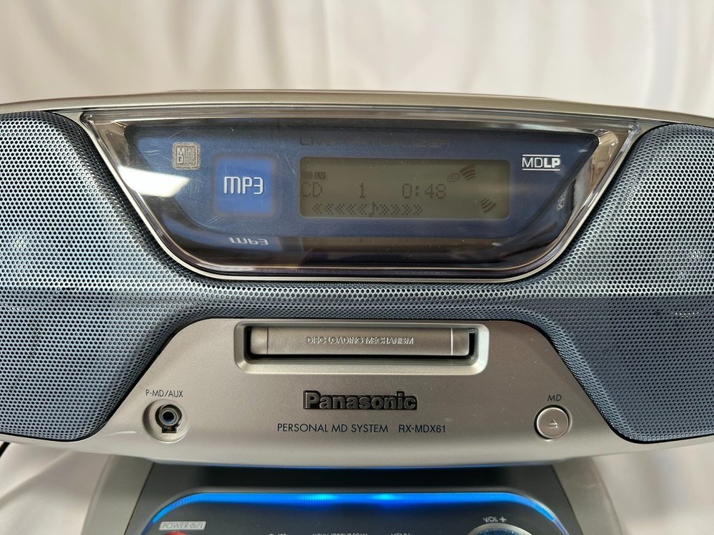 Personal MD system RX-MDX61 CD and MD operation confirmed