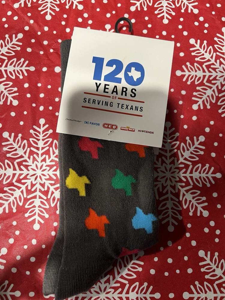 HEB collector Socks & Used Reloadable Gift Card