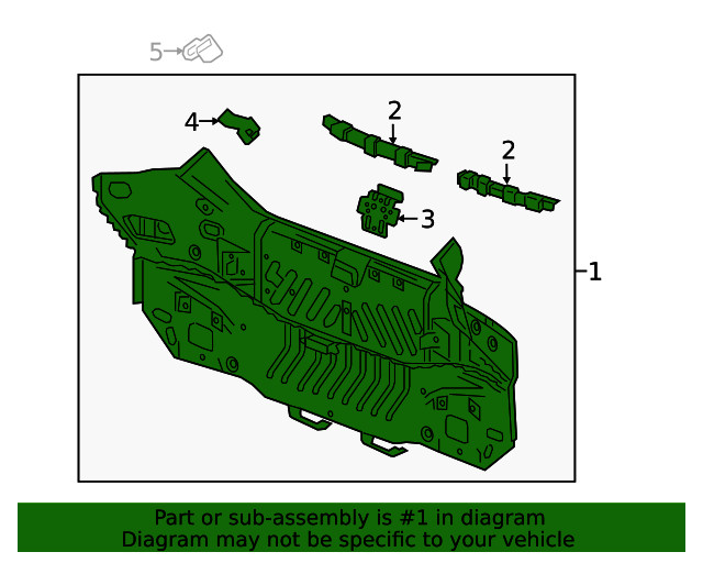 Genuine GM Rear End Panel 84132396