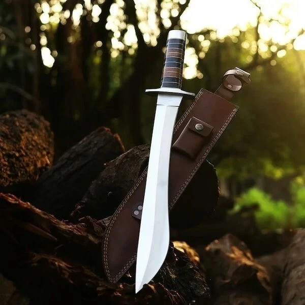 CUSTOM HANDMADE D2 TOOL STEEL KATAN HUNTING SWORD TACTICEL SWORD