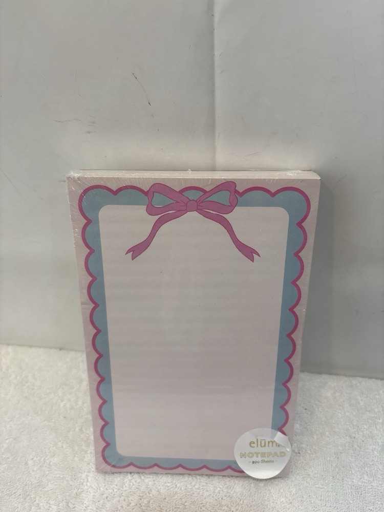 Elum 200 Sheets Graphic Pink Ribbon Note Pad
