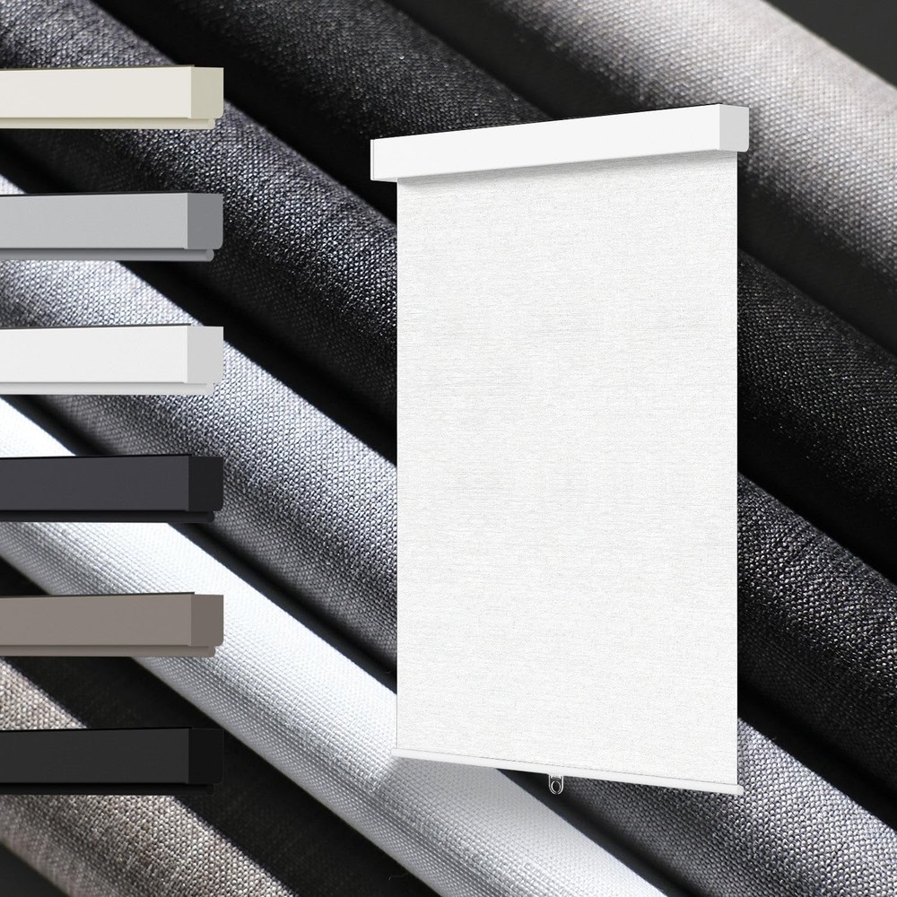 100% Blackout Roller Shades, Free-Stop Cordless Roller Blinds for Windows, Th...