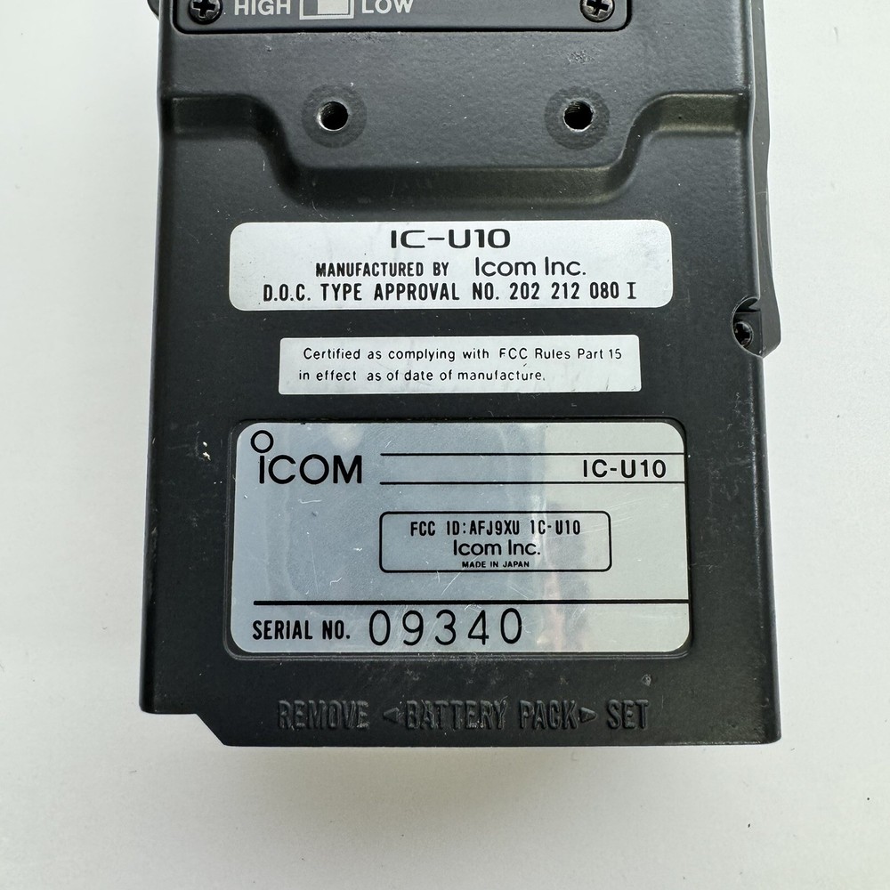 icom IC-U10 UHF Transceiver Untested As Is No Battery