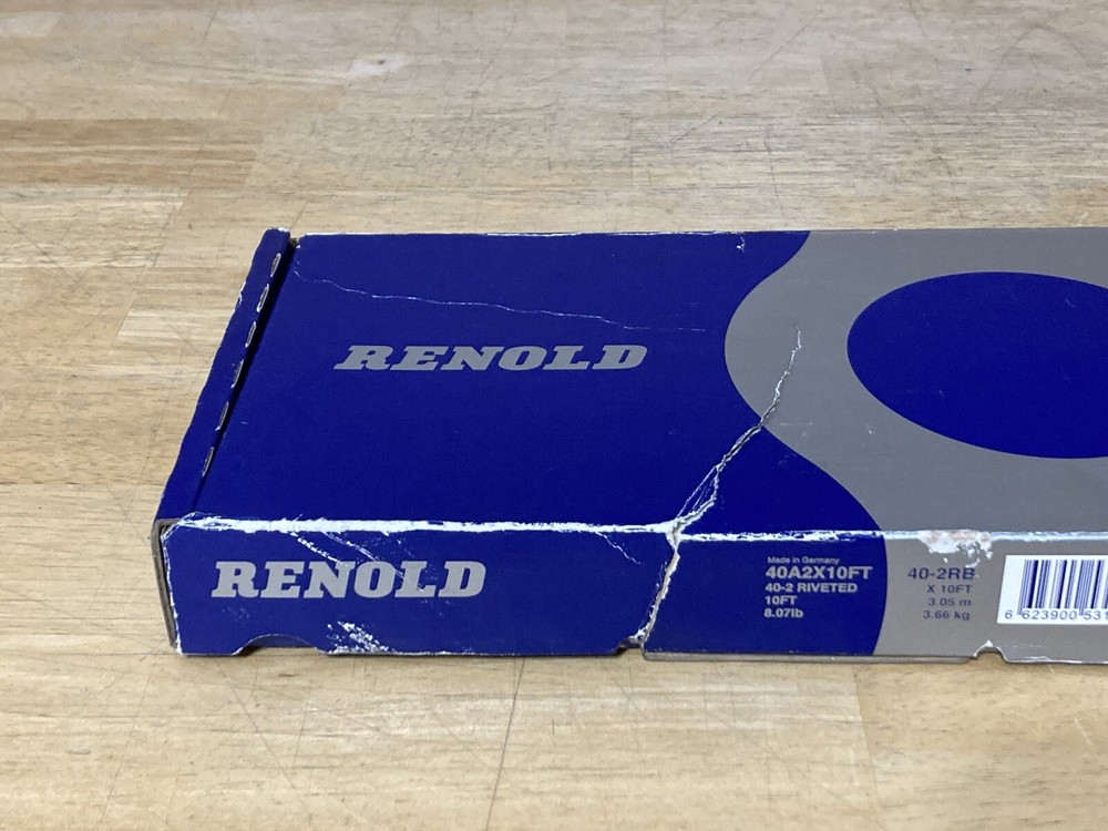 Renold 40A2X10FT Roller Chain 40-2 Riveted 10ft