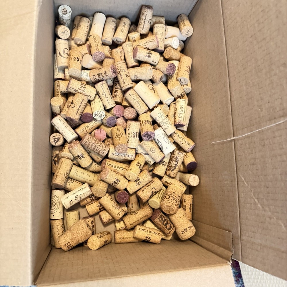 Assorted Used Wine Corks for Crafting and DIY Projects
