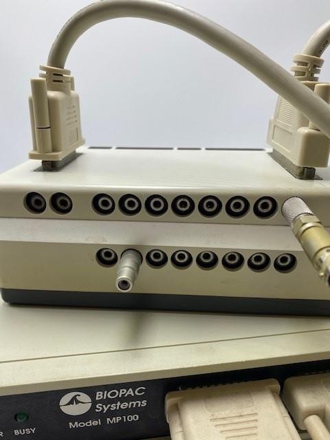 Biopac Systems MP100 Data Acquisition Interface Module W/2 Plugs