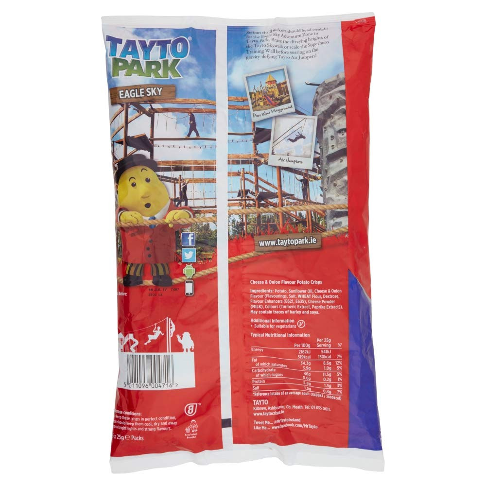 Cheese & Onion Chips 25G X 6 Pack by