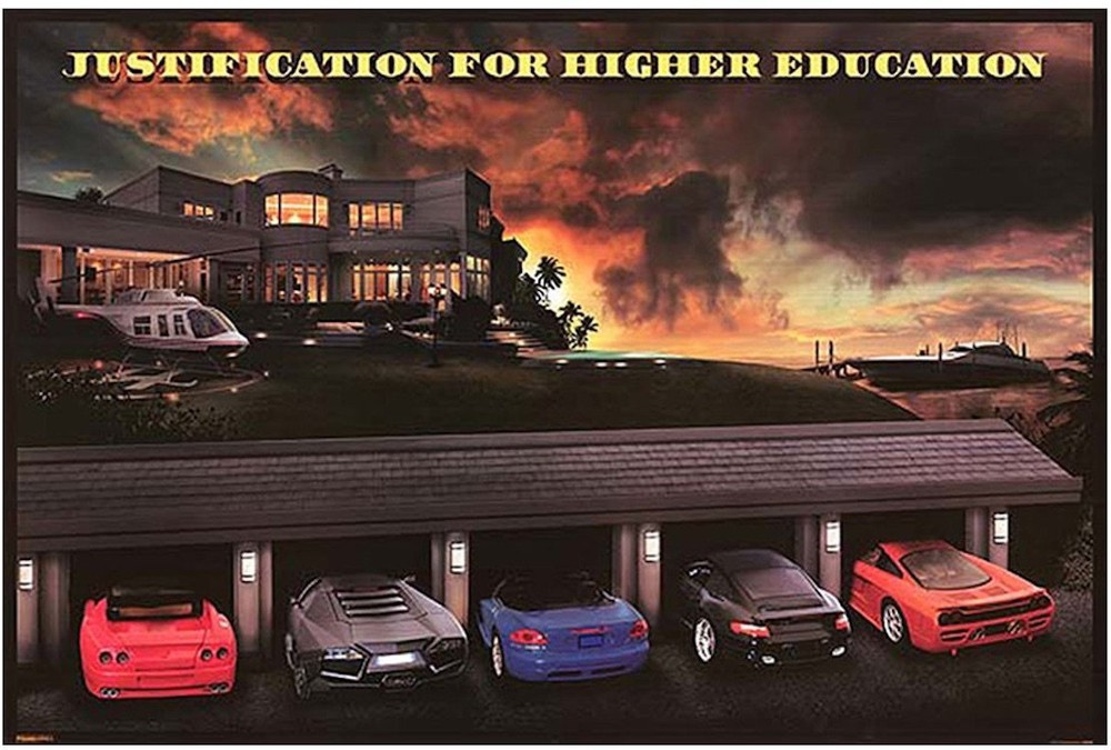 Justification For Higher Education 24 x 36 Poster