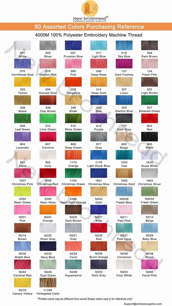 Single Huge Spool 4000M Each Polyester Embroidery Machine Thread 40WT for Com...