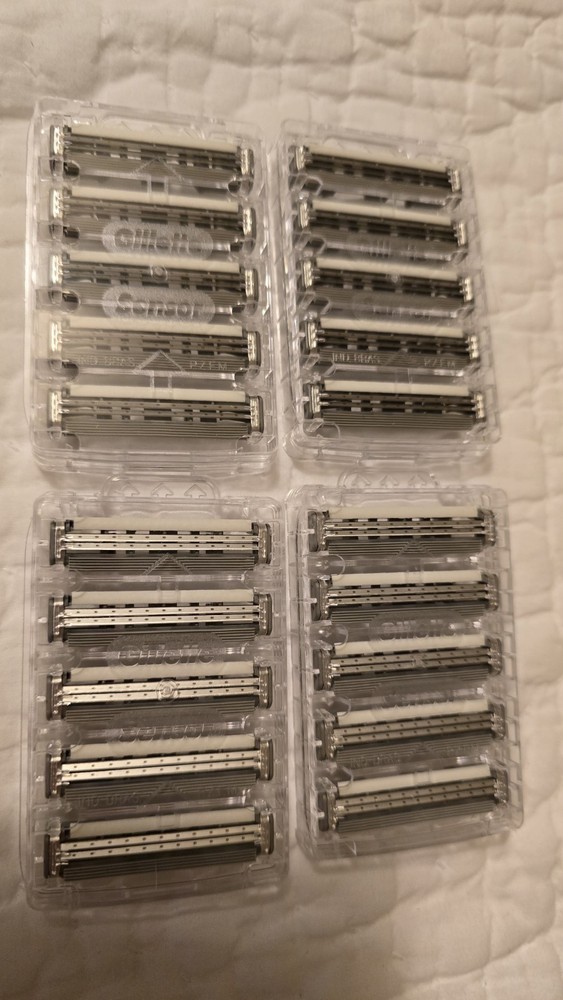 Gillette Sensor Excel Razor Blades 20 Cartridges New NOS Open Package
