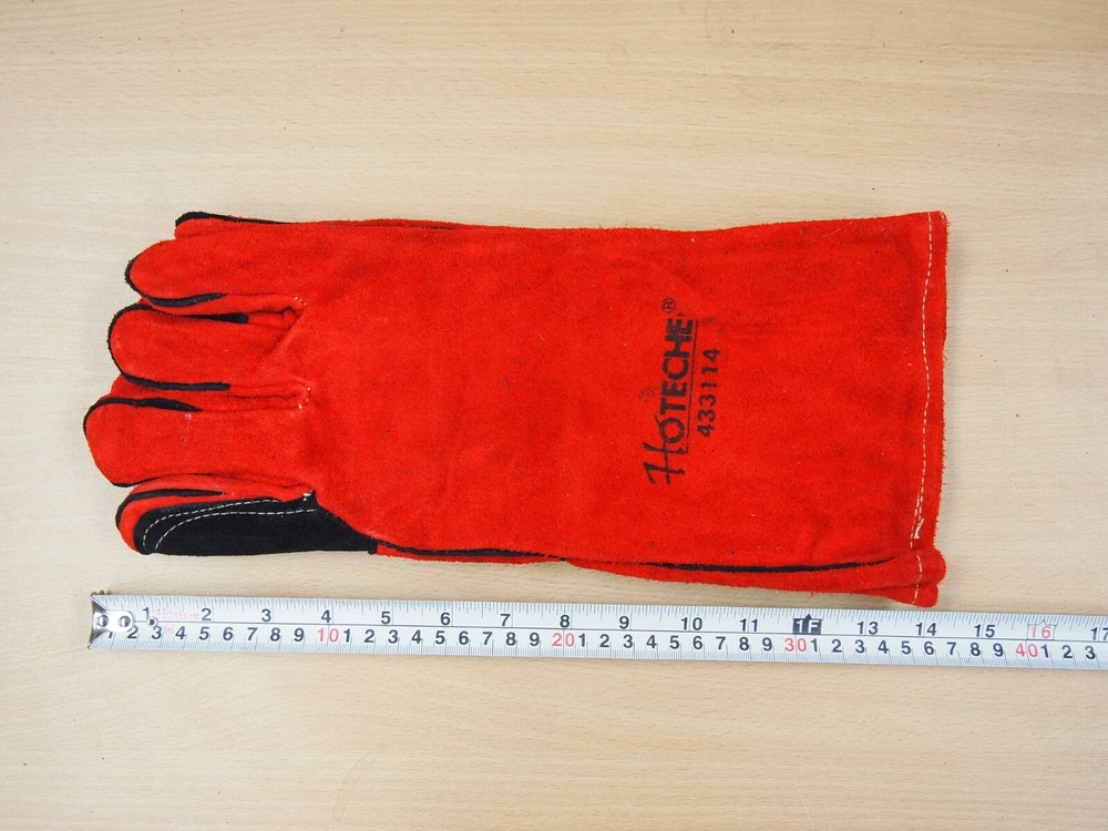 14" Leather Cowhide Welding Gloves 1Pair