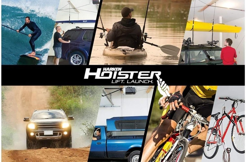 Hoister - Bikes & Overhead Garage Storage System (45lb Capacity 16ft Ceiling)