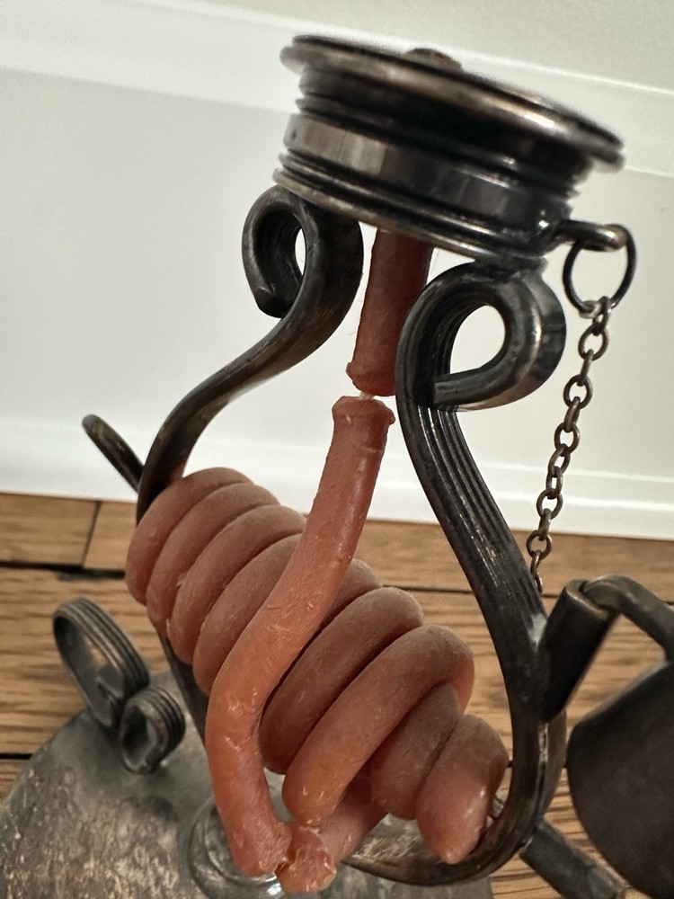 Vintage Silver Plated Wax Jack