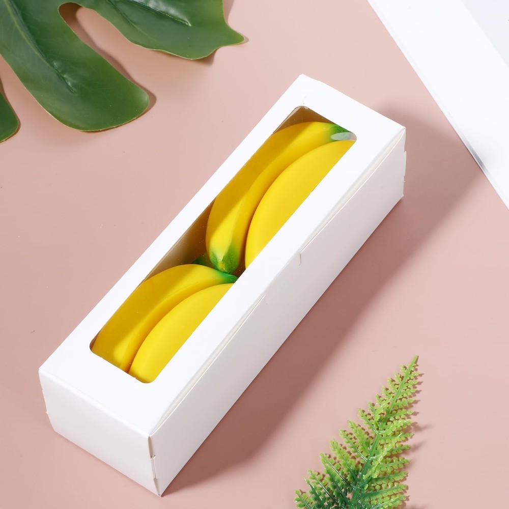 60 Pack Macaron Boxes Clear Window Small Packaging For 6 Cookie Truffle Gift