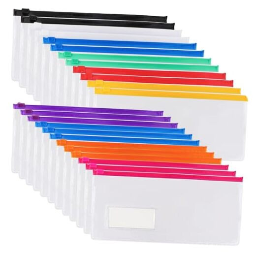 24pcs Poly Zip Envelope, Plastic Envelope, Reusable Envelopes, 9 x 4.7