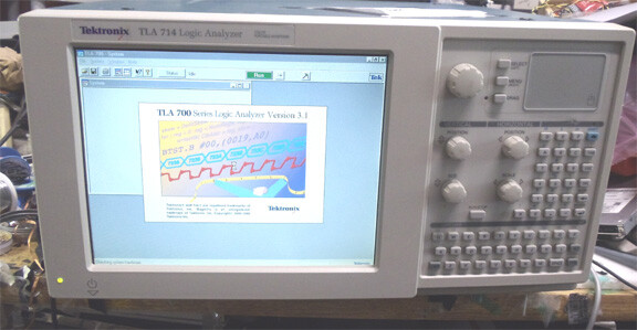 TEKTRONIX TLA714 LOGIC ANALYZER WINDOWS main frame