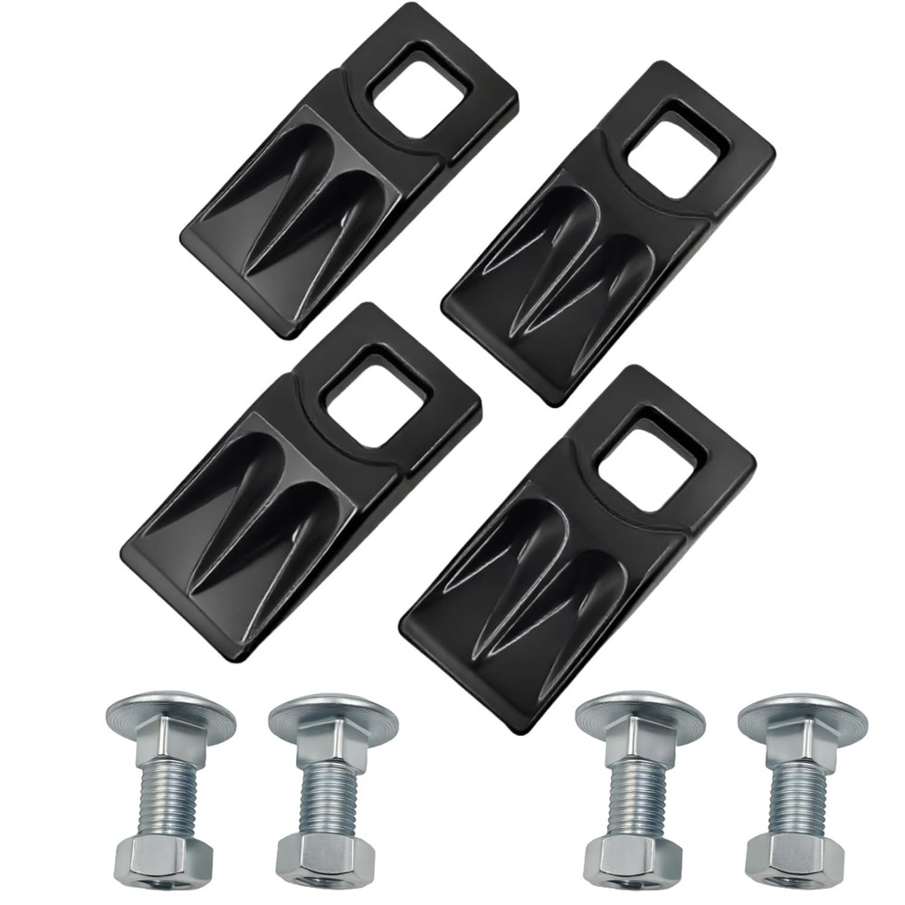 4 Pack Auger Teeth Replacement Set for 3 Point Post Hole Digger - Heavy Duty Cut