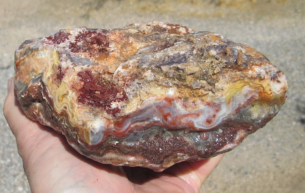 CRAZY LACE AGATE ROUGH ~ 5 lbs 5 ozs