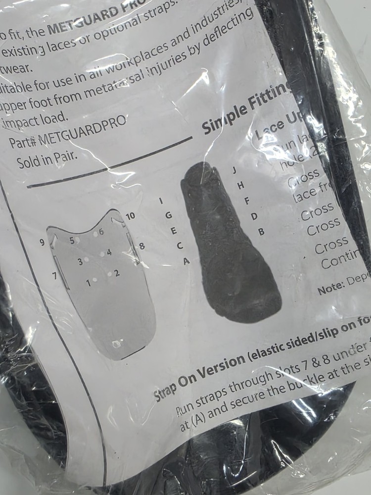 IMPACTO METGUARDPRO Metatarsal Protector,Polycarbonate Safty Footwear Attachment