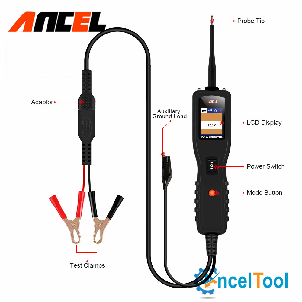 12V 24V Electronic System Multimeter Power Circuit Probe Tester Diagnostic Tool