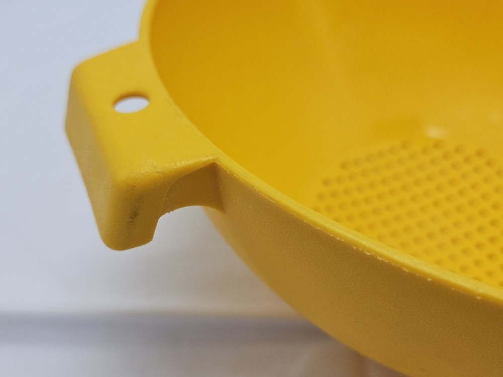 Vintage Yellow Tupperware Colander/Strainer