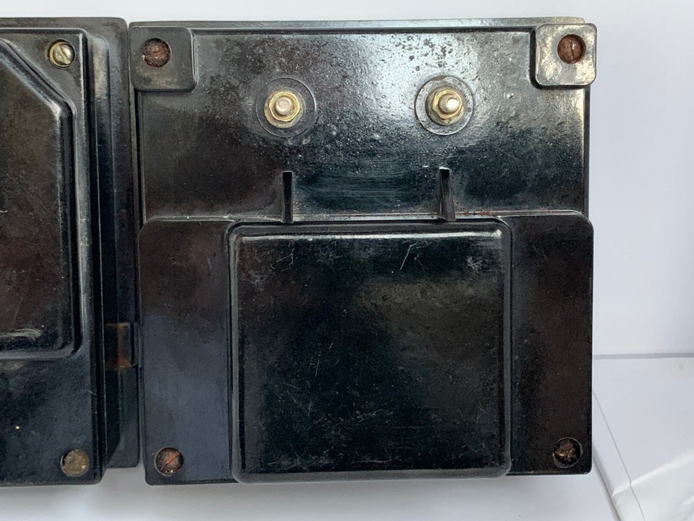 Vintage ammeter Soviet Voltmeter Industrial design Bakelite case 2pcs