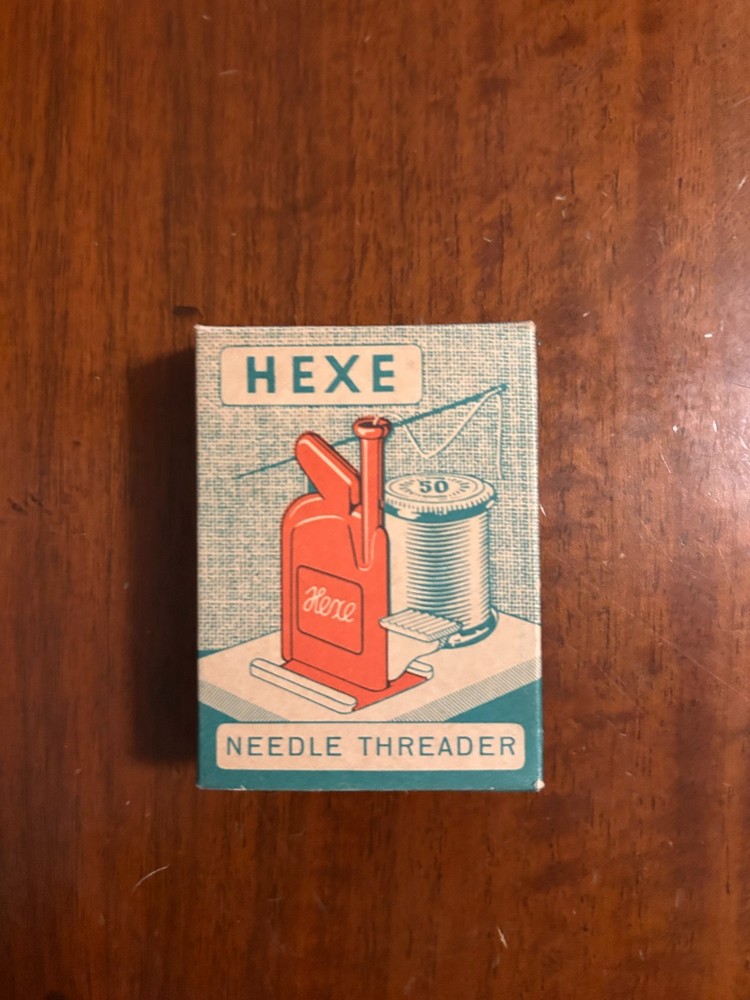 Vintage Hexe Automatic Needle Threader with instructions Germany