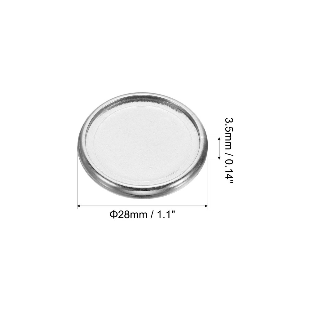 28mm Book Binding Discs 22pcs Discbound Expansion Discs Plating Round, Silver
