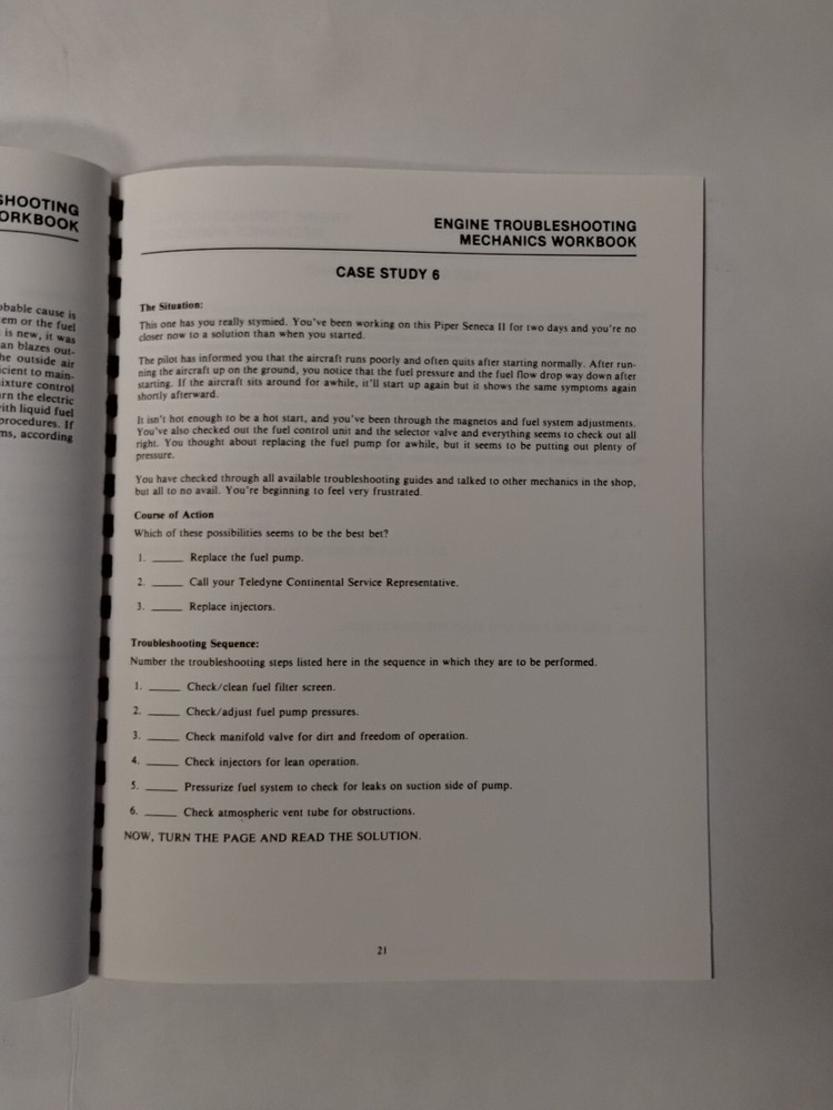 Continental The Professional Mechanics Training Program Engine Troubleshooting