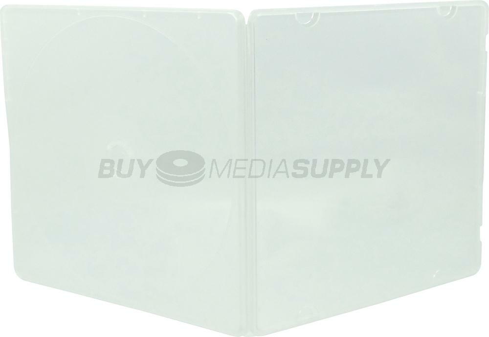 5mm Slimline Clear 1 Disc CD/DVD PP Poly Case / Outer Plastic Wrap Lot